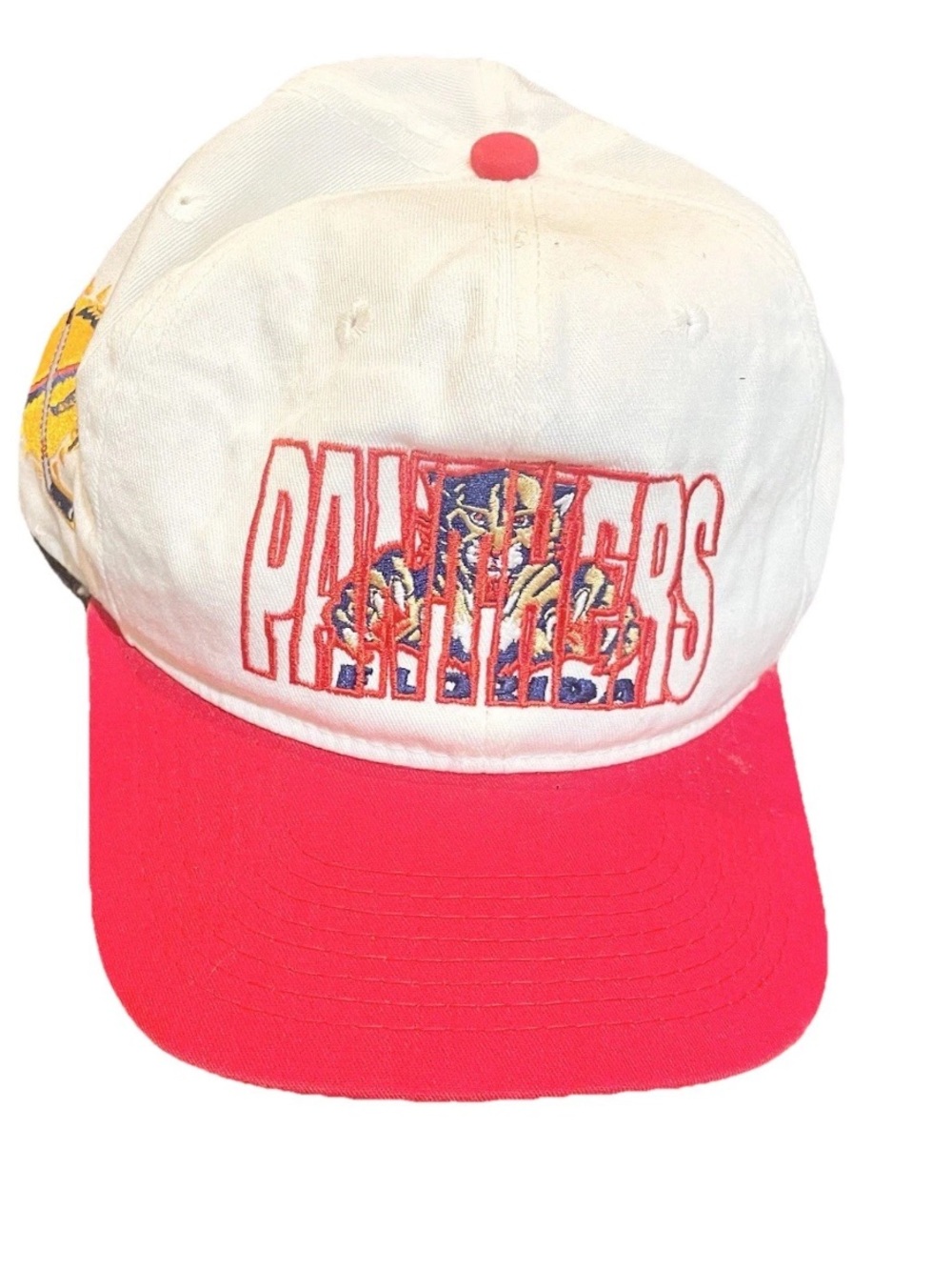 Vtg 90’s Florida Panthers NHL Snap back Hat #1 Apparel Ghost Logo dead Stock